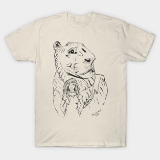 Woman and lioness T-Shirt